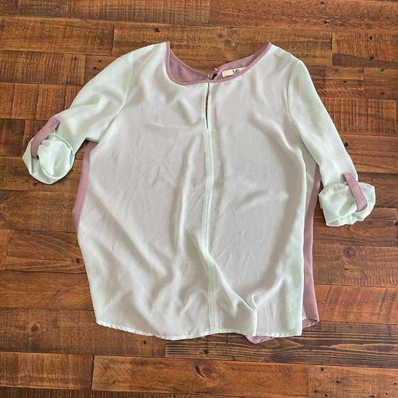 YA Los Angeles sheet mint and gray open back top size medium. - Picture 6 of 7